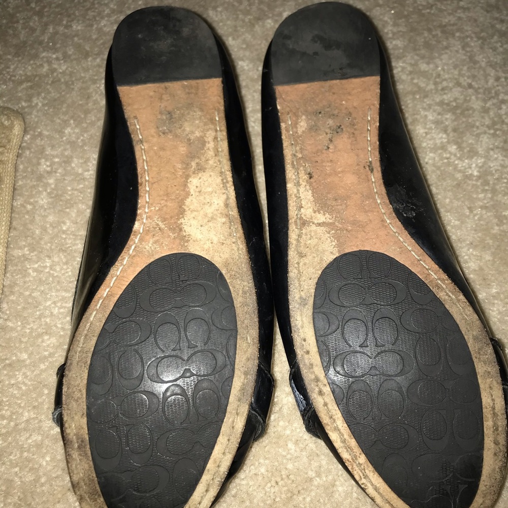 Coach flats . Black. Size 7.5